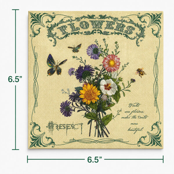 Vintage Floral Printed Paper Napkin for Catering