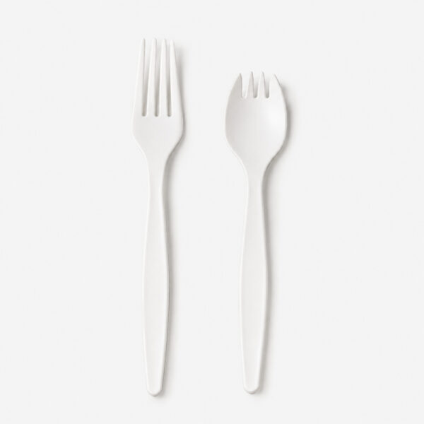 White Disposable Fork for Foodservice Use White Disposable Fork for Foodservice Use