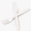 White Disposable Fork for Foodservice Use White Disposable Fork for Foodservice Use