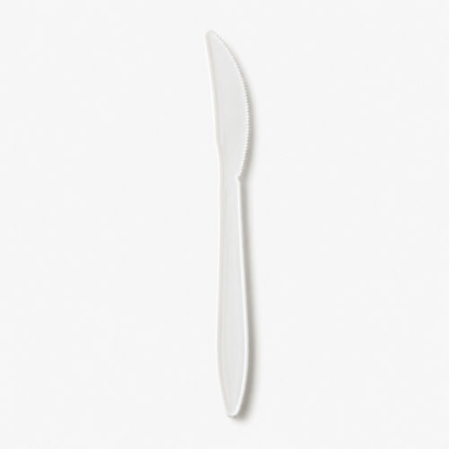 White Disposable Knife for Foodservice Catering