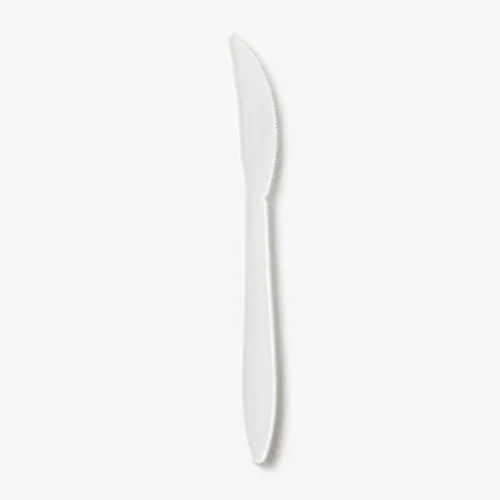 White Disposable Knife for Foodservice Catering