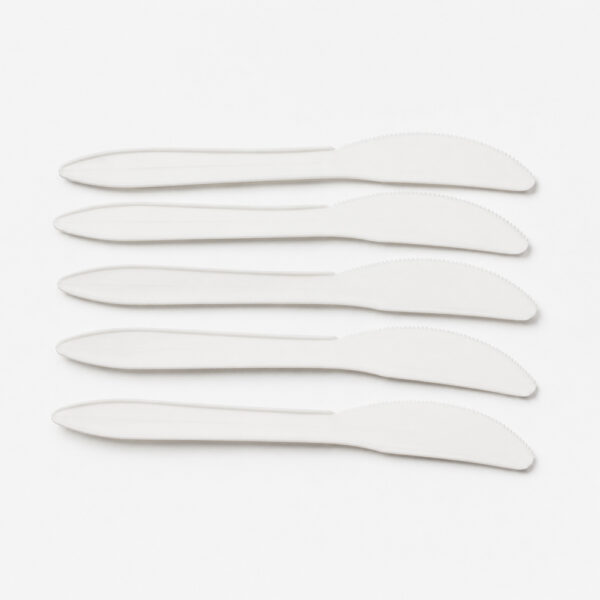 White Disposable Knife for Foodservice Catering