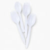 White Disposable Spork for Catering Meals White Disposable Spork for Catering Meals