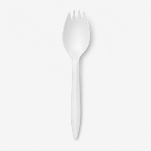 White Disposable Spork for Catering Meals White Disposable Spork for Catering Meals