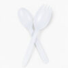 White Disposable Spork for Catering Meals White Disposable Spork for Catering Meals