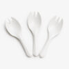 White Disposable Spork for Takeaway Meal Service