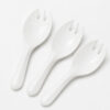 White Disposable Spork for Takeaway Meal Service
