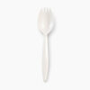 White Disposable Spork for Takeaway Meals