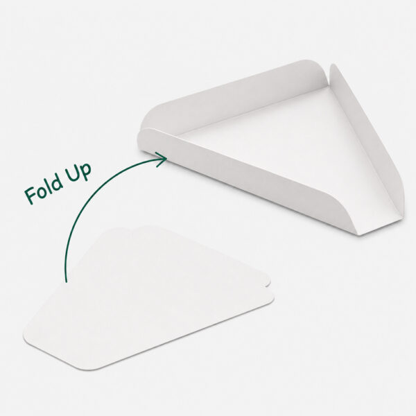 White Paper Pizza Slice Tray for Takeaway Service White Paper Pizza Slice Tray for Takeaway Service