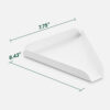 White Paper Pizza Slice Tray for Takeaway Service White Paper Pizza Slice Tray for Takeaway Service