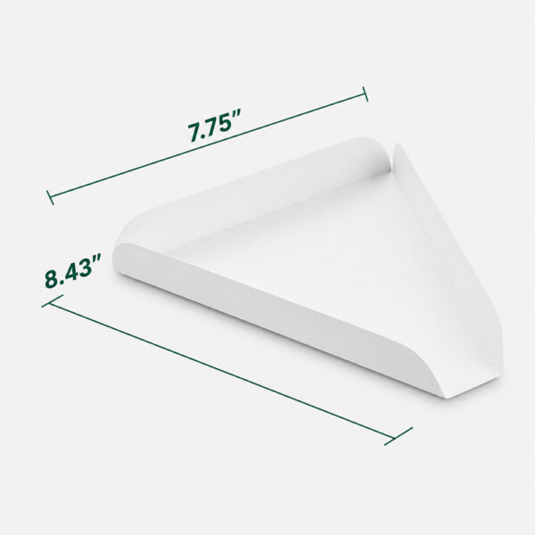 White Paper Pizza Slice Tray for Takeaway Service White Paper Pizza Slice Tray for Takeaway Service