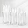 White Plastic Knives for Catering and Takeaway