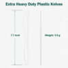 White Plastic Knives for Catering and Takeaway