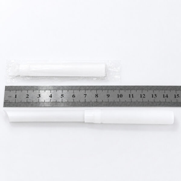 White Telescopic Drinking Straw, Individually Wrapped