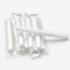White Telescopic Drinking Straw, Individually Wrapped