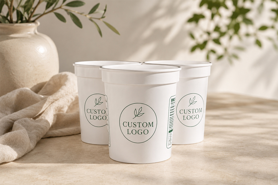 Wholesale PP yogurt or ice cream cups for restaurants and distributors