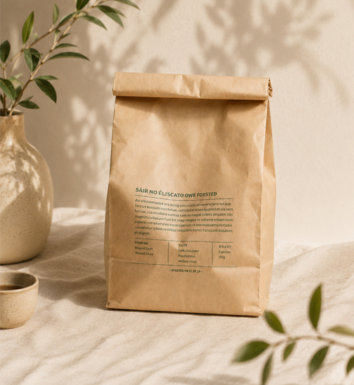 Wholesale brown paper bags for bakery takeaway packaging