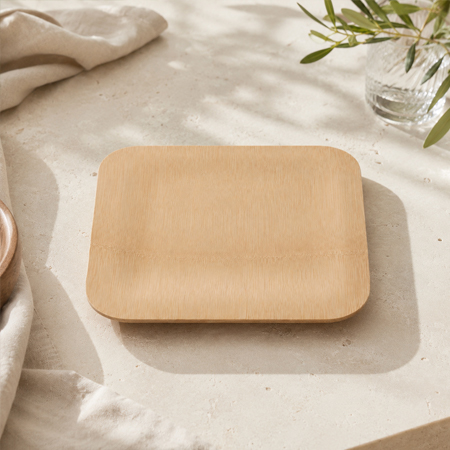 Wholesale disposable bamboo plates for restaurants and caterers