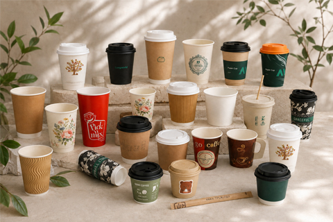Wholesale paper cups for coffee shops and foodservice supply