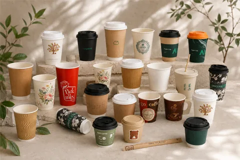 Wholesale paper cups for coffee shops and foodservice supply