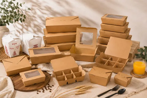 Wholesale paper food boxes for restaurants and meal delivery