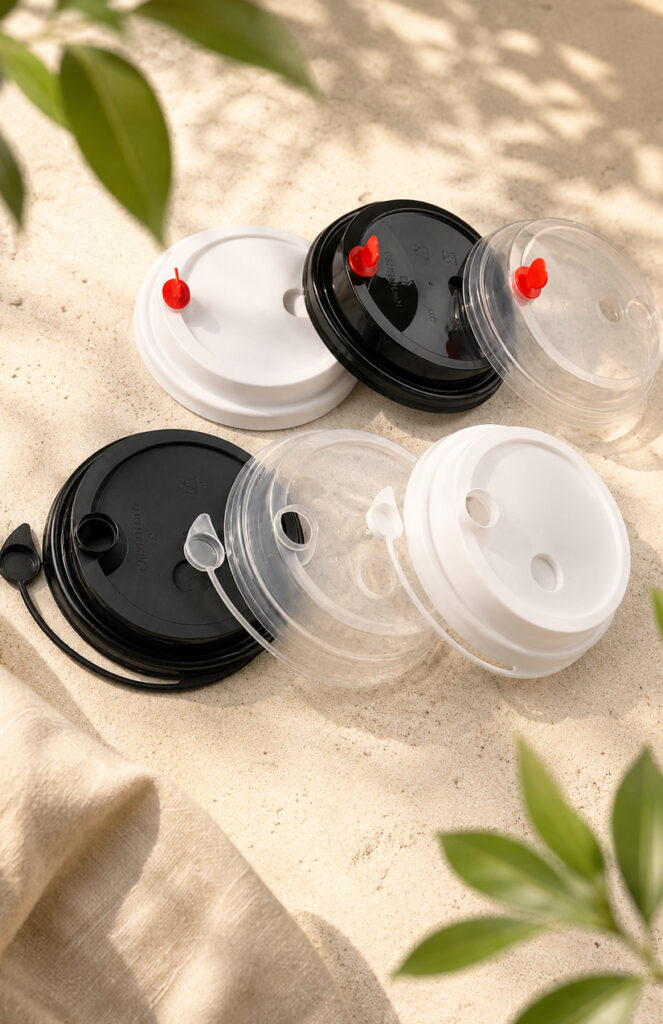 Wholesale plastic cup lids prepared for carton packing