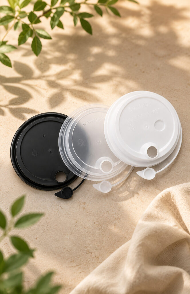 Wholesale plastic cup lids prepared for carton packing
