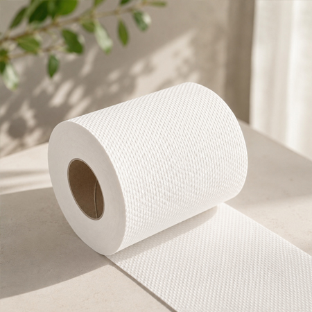 Wholesale toilet tissue with private-label packaging