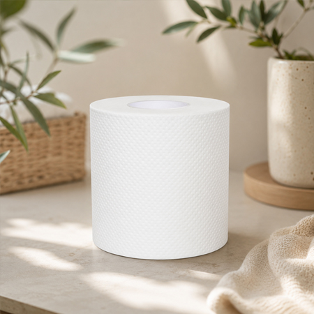 Wholesale toilet tissue with private-label packaging