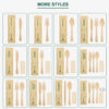 Wooden Disposable Cutlery Set for Foodservice Wooden Disposable Cutlery Set for Foodservice