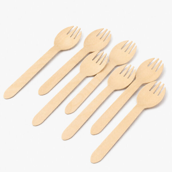 Wooden Disposable Spork for Takeaway Catering Wooden Disposable Spork for Takeaway Catering
