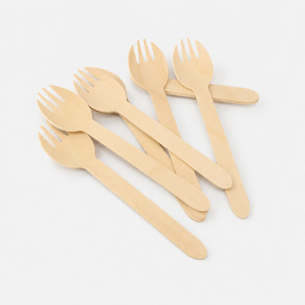 Wooden Disposable Spork for Takeaway Catering Wooden Disposable Spork for Takeaway Catering