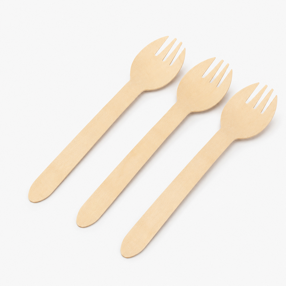 Wooden Disposable Spork for Takeaway Catering