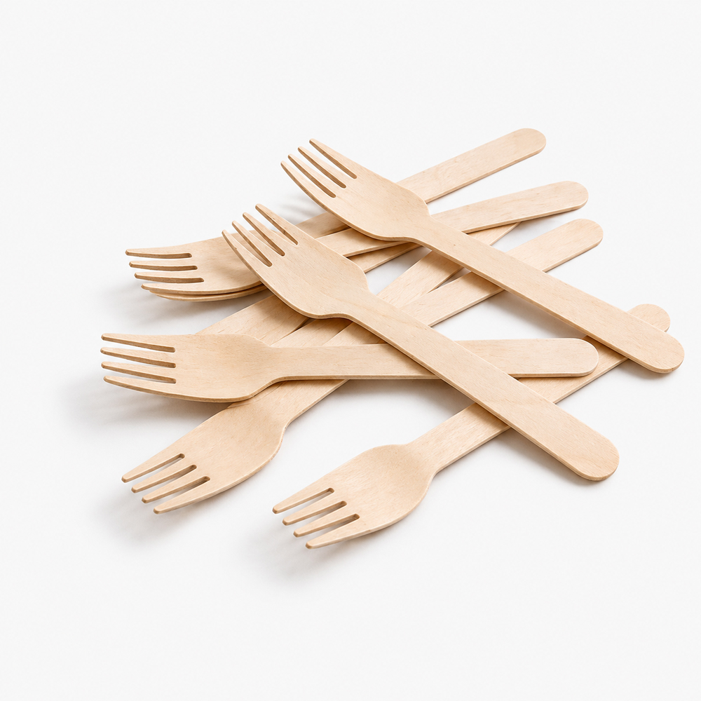 Wooden Forks for Catering and Takeaway Service