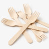 Wooden Forks for Catering and Takeaway Service 02 Wooden Forks for Catering and Takeaway Service