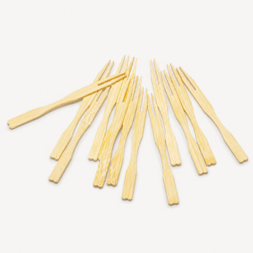 Wooden Mini Fruit Forks for Party Catering