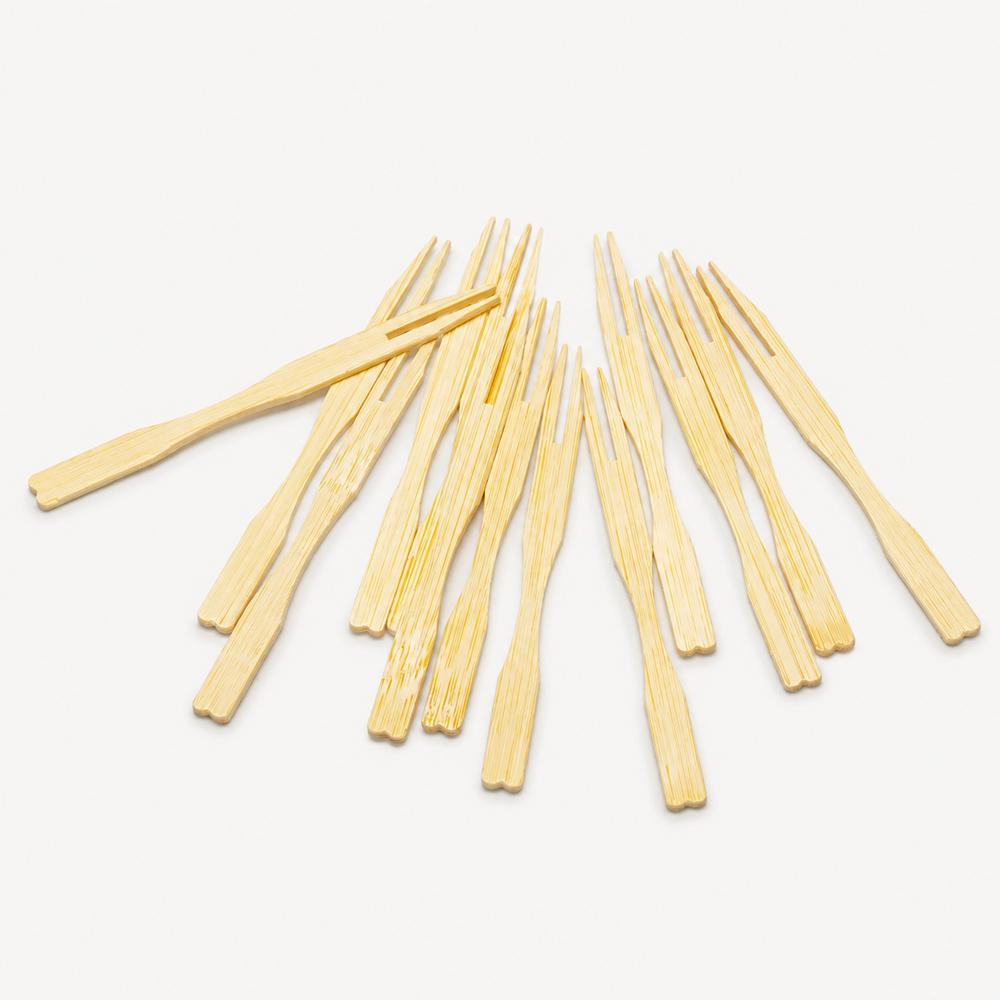 Wooden Mini Fruit Forks for Party Catering