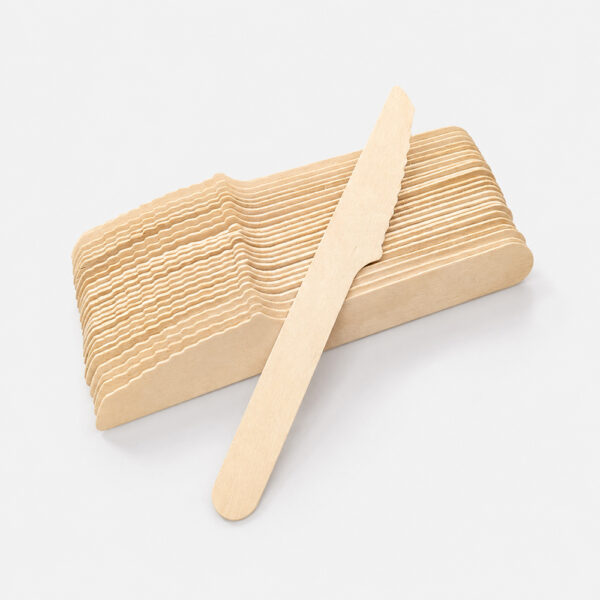 Wooden Serrated Disposable Knife for Catering Wooden Serrated Disposable Knife for Catering