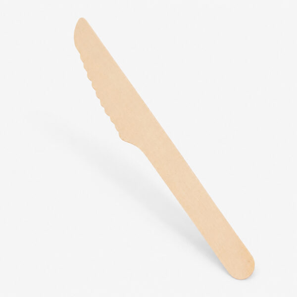 Wooden Serrated Disposable Knife for Catering Wooden Serrated Disposable Knife for Catering
