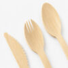 Wrapped Bamboo Cutlery Set for Takeaway Meals