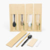 Wrapped Bamboo-Style Chopstick and Spoon Set
