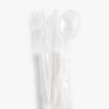 Wrapped Clear Disposable Cutlery Set for Takeout Wrapped Clear Disposable Cutlery Set for Takeout