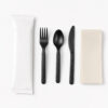 Wrapped Disposable Cutlery Set for Takeaway Meals Wrapped Disposable Cutlery Set for Takeaway Meals