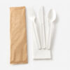 Wrapped Disposable Cutlery Set for Takeaway Meals Wrapped Disposable Cutlery Set for Takeaway Meals