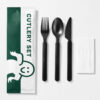 Wrapped Disposable Cutlery Set with Napkin Wrapped Disposable Cutlery Set with Napkin