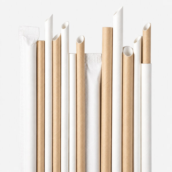 Wrapped Paper Straws 6mm x 190mm for Cold Drinks