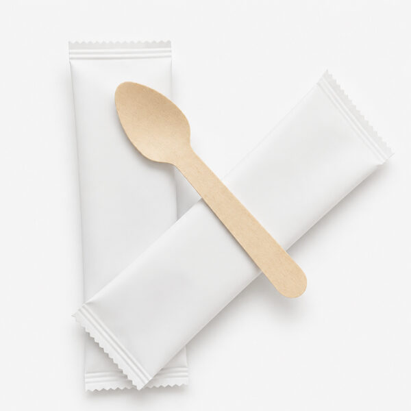 Wrapped Wooden Spoon for Foodservice Supply Wrapped Wooden Spoon for Foodservice Supply