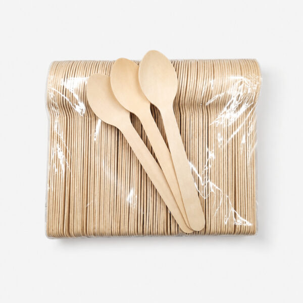 Wrapped Wooden Spoon for Foodservice Supply Wrapped Wooden Spoon for Foodservice Supply