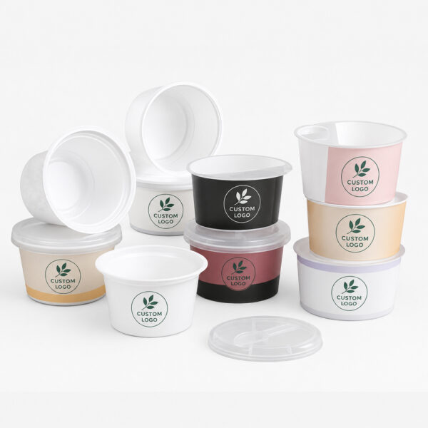 Yogurt Cup with In-Mold Label for Dairy Food Packaging Yogurt Cup with In-Mold Label for Dairy Food Packaging