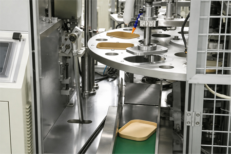 Automated production lines for disposable foodservice tableware and takeaway packaging